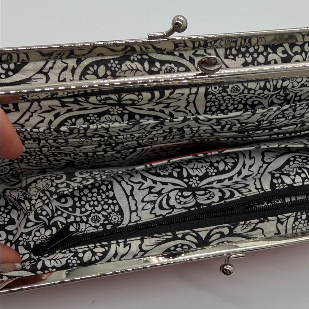 HOBO Pink Leather Clutch with Silver Accents - Picture 5 of 9